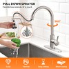 Brushed Nickel Kitchen Faucets with Pull Down Sprayer Kitchen Sink