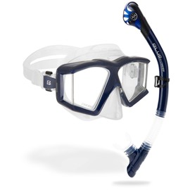 Cressi Horizon & Scilla Mask & Snorkel Kits, Clear/Navy