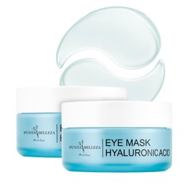 Punta Belleza  Parches para Ojos con Ácido Hialurónico y Glicerina  Hidrogel Hidratante Anti Ojeras, Bolsas y Líneas Finas 60 piezas cu 2 pack        