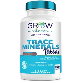 GROW VITAMIN Zinc Calcium Magnesium & Vitamin D Complex Supplement MADE IN USA 100% NON GMO