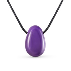 Generisch Gemstone Pendant Necklace Made of Real Natural Stone, Set Including Cotton Band, 100 cm Long, Natural Stone Healing Stone Gemstone Chakra Yoga, Couple/Friendship/Partner Necklace, Gemstone,