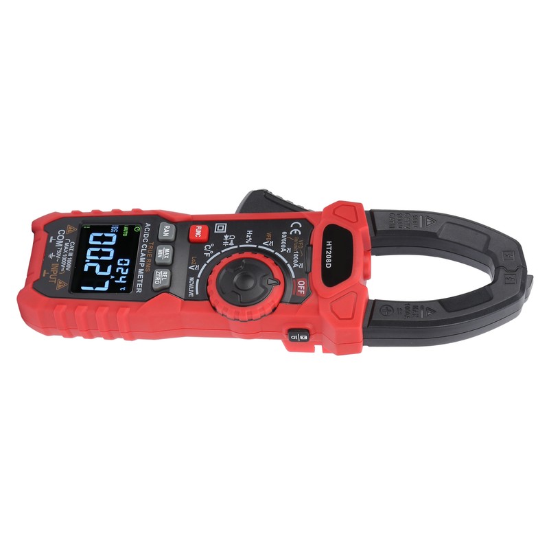 HT208D 6000 Count AC/DC Digital Clamp Meter Multifunctional Multimeter for