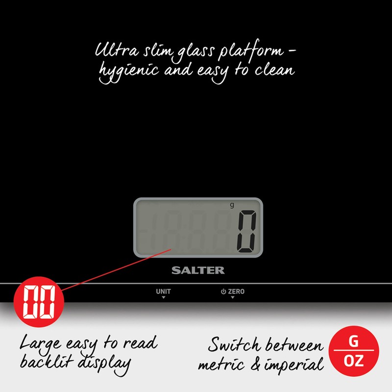 Salter 1172 BKDR Premium Large Platform Electronic Scale – Digital