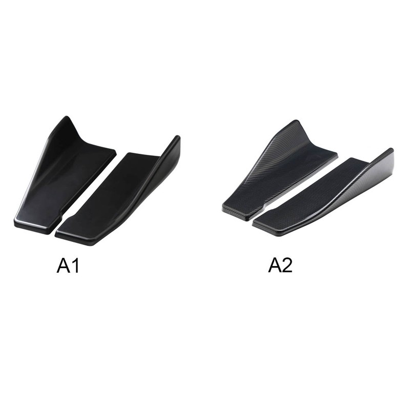 2PCS Rear Bumper Lip Splitter 35cm Scratch Resistant Bumper Lip