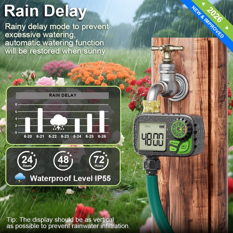 Sprinkler Timer, Digital Water Hose Timer Irrigation Controller