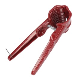Nutcracker Tool, Aluminium Multifunctional Red Cup-Shaped Nut Opener, Stainless Steel Walnut Cracker for Easy Cracking Nuts, Pecan Nuts, Hazelnuts, Brazil Chestnuts