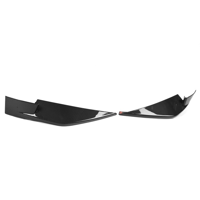 6Pcs Front Bumper Lip Spoiler Anti Collision Carbon Fiber Side