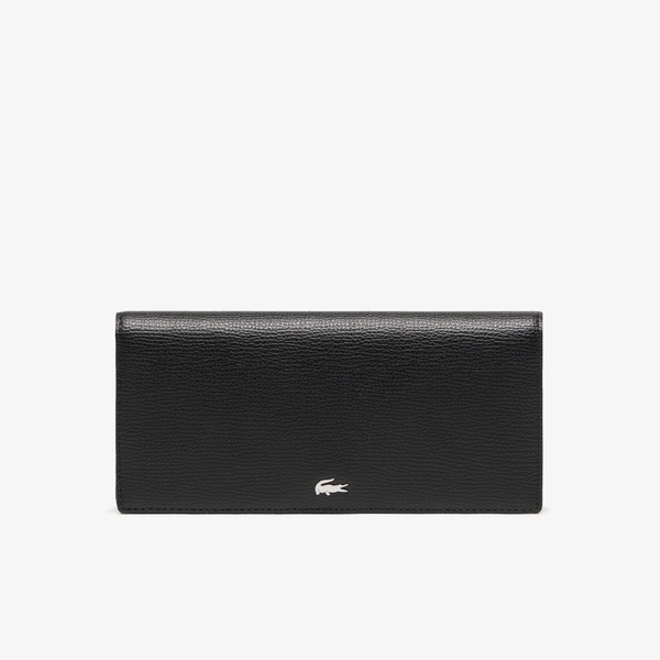 Lacoste NH1603KP00000 Official Long Wallet, Black, One size