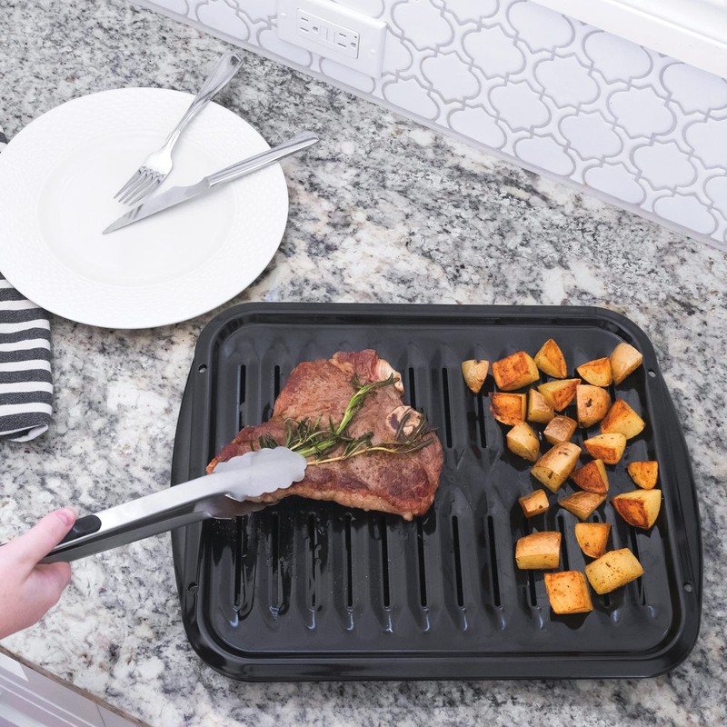 Certified Appliance Accessories Large 2-Piece Broiler Pan & Grill Set