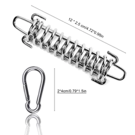 Pack of 6 Springs for Awning, Camping Tent, Tension Springs, High-Strength Tension Spring, Awning, Tension Spring, Stainless Steel Tents, Accessories, Tension Spring for Tents, Awnings, Camp