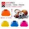 Pro Square Training Cones Options - (Set of 10) -