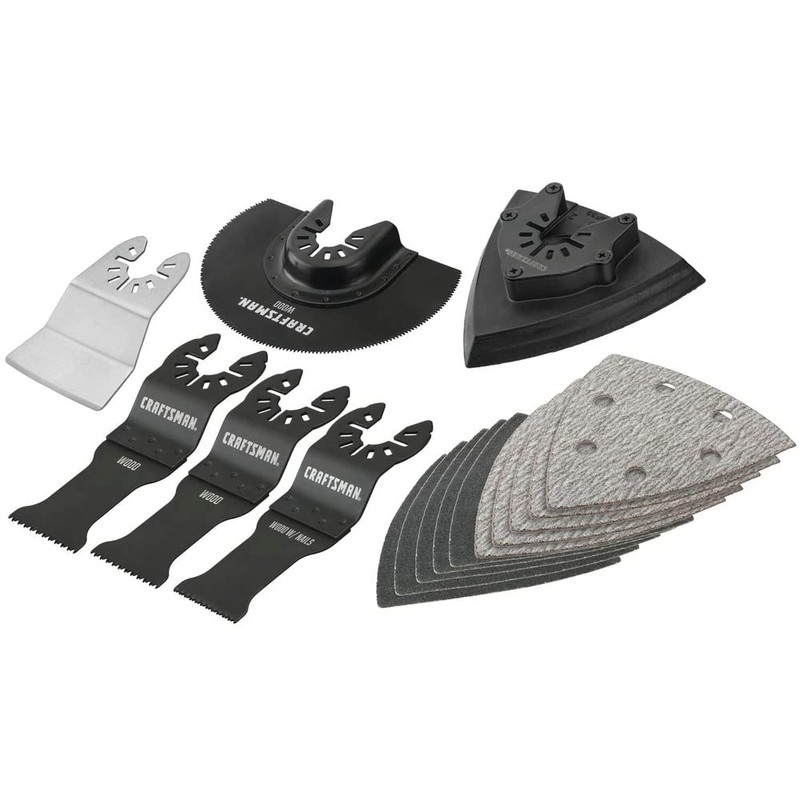CRAFTSMAN General Purpose Oscillating Tool Set with Case, 16 Pcs