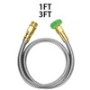 Stainless Steel Garden Hose Extender for Easy Maneuvering in Gardening