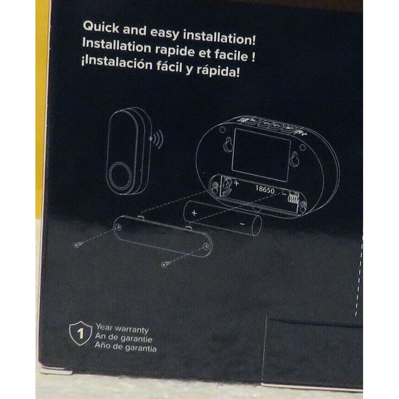 Heath Zenith Doorbell Battery Wireless Kit USB Rechargeable 8 Color