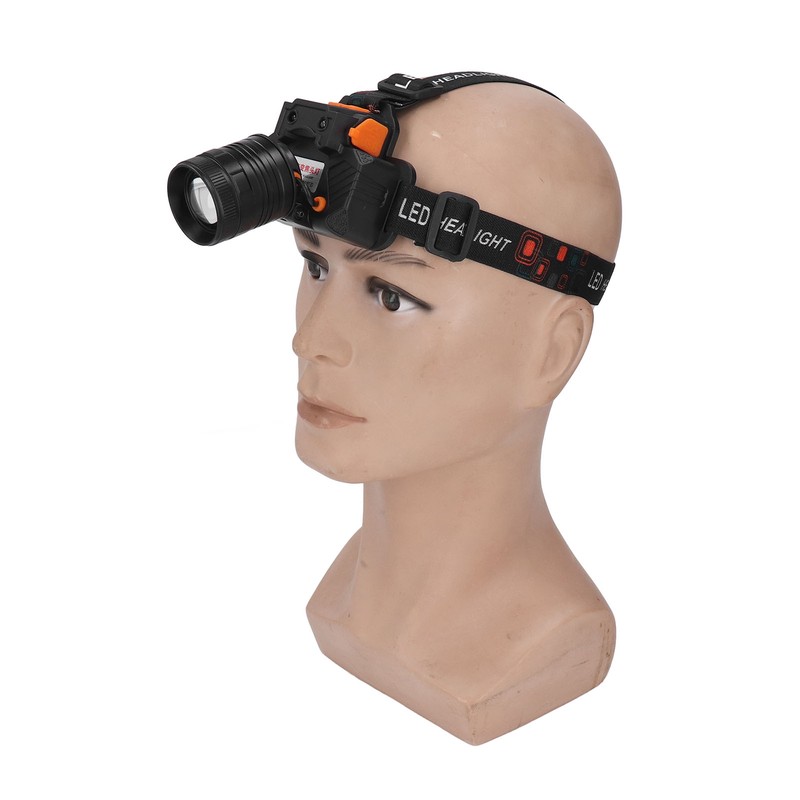 Head Lamp USB Rechargeable 3 Light Modes LED Lens 1500lm
