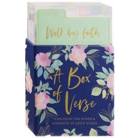 WORLD TRAVELER Eccolo Box Of Verse - 60 Scripture Cards with 4 Tabbed Dividers for Faith, Hope, Love and Comfort,