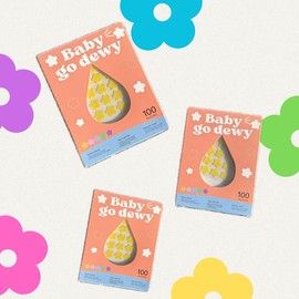 Baby Go Dewy Power Flower Pimple Patches 100 Counts Hydrocolloid Acne Patches, Flower Shape Acne Sticker With Tea Tree Oil