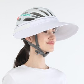 Tontron Horsriding Helmet Visor |Helmet Sunshade with Removable Neck Flap (White)