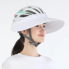 Tontron Horsriding Helmet Visor |Helmet Sunshade with Removable Neck Flap (White)