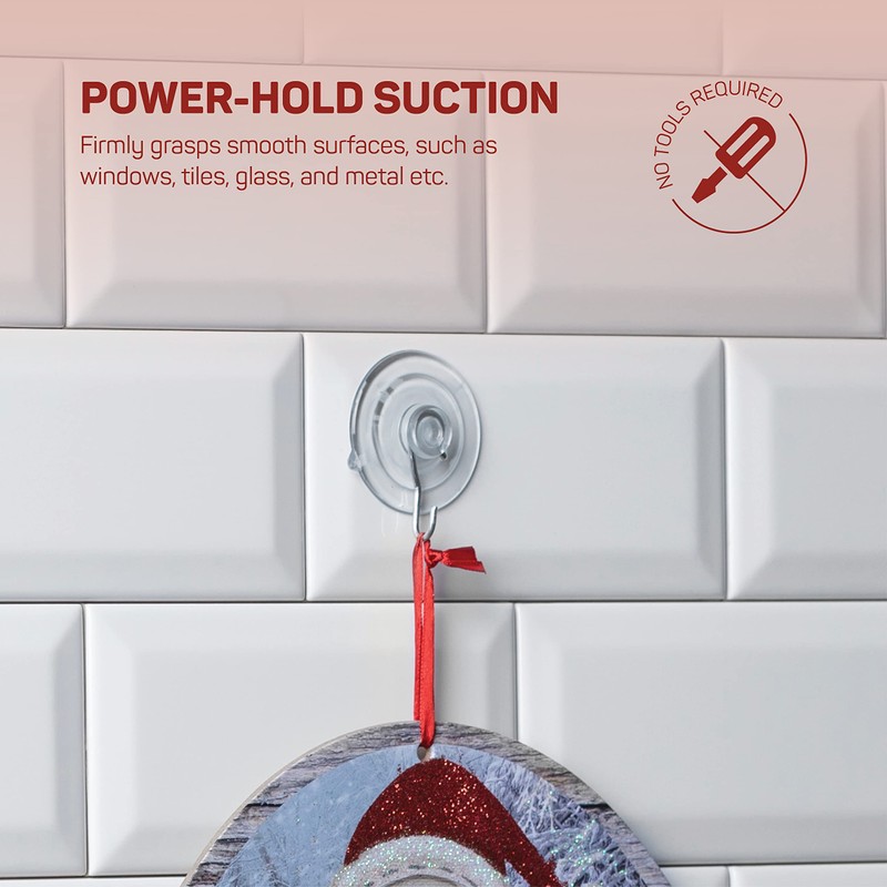 SEWANTA All-Purpose Suction Cup Hooks [10PK Combo Set] Powerful Window