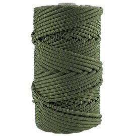 GOLBERG Mil-C-5040H Mil-Spec Type III (7 Strand) and Type IV (11 Strand) Paracord - (550Lb, 200 Feet, Camo Green)