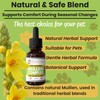 Petastical Mullein Complex for Dogs Cats Pets, 100% Natural Respiratory