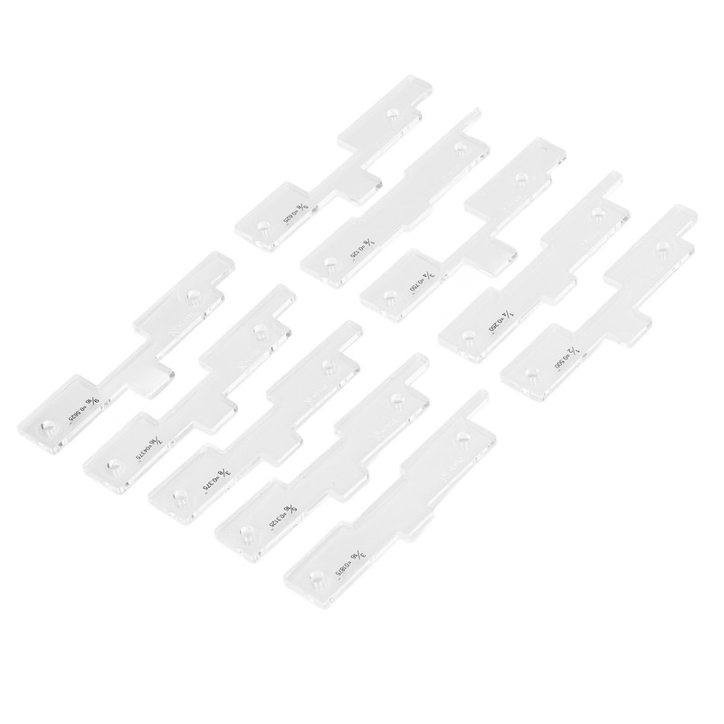 10PCS Router Table Set Up Bars Transparent Acrylic High Accuracy