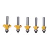 5 Pcs Round Over Router Bit 8mm Shank Carbide Corner