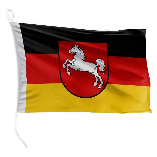 FLAGLY Premium Boat Flag Lower Saxony 20 x 30 cm