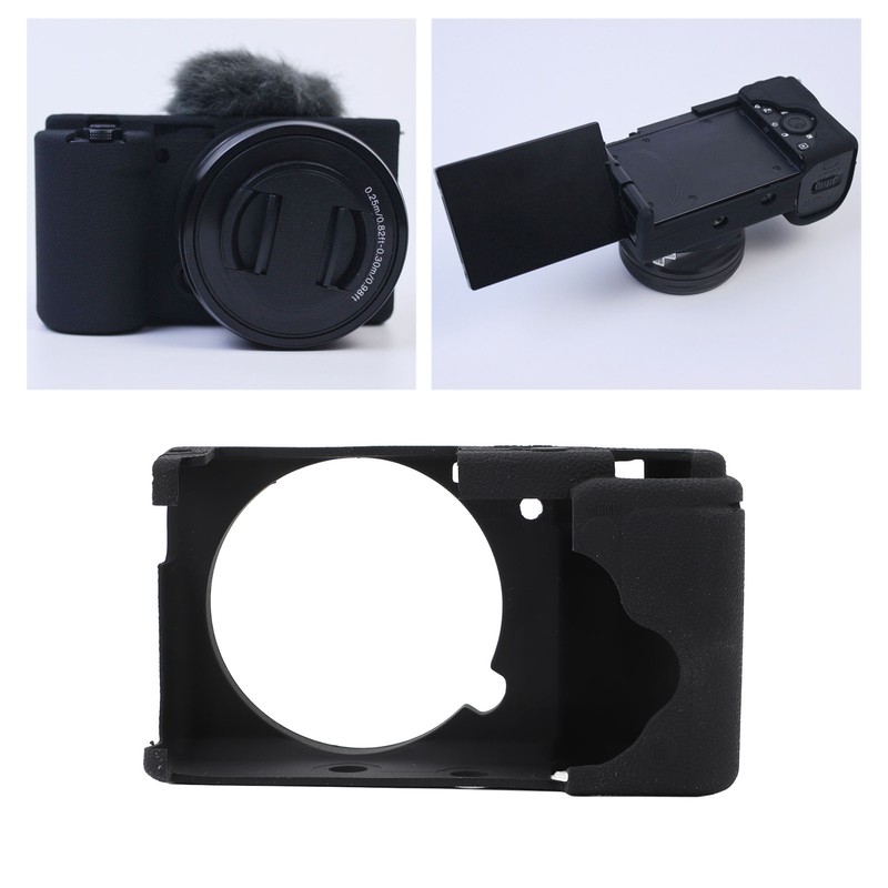 Soft Silicone Protective Case for ZV E10 Precise Openings Antislip