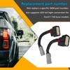 2Pcs Halogen to LED Taillight Conversion Harness Converter Connector Plug