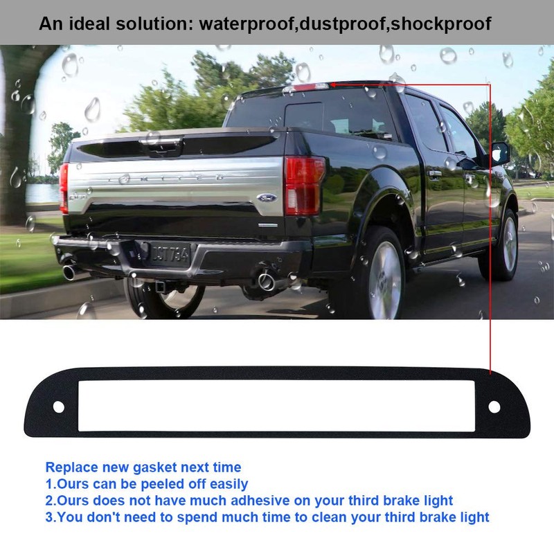 MOFORKIT 3rd Third Brake Light Gasket Seal Compatible with F150