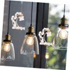KONTONTY Unique Crystal Window Moon Pendant Decorative Hanging for Living