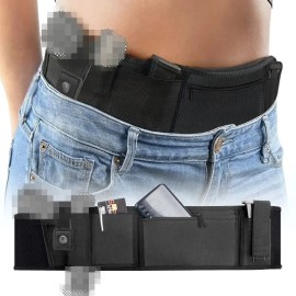 US Local Newest Western Fashionable Neoprene Composite Resilient SBR Gun Holder Holster Delicate Foamed Drop Waistband Nyloncolor: Waist Holster J002-M