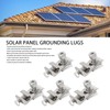 5Pcs Solar Panel Grounding Lugs PV Mounting System Metal Clips