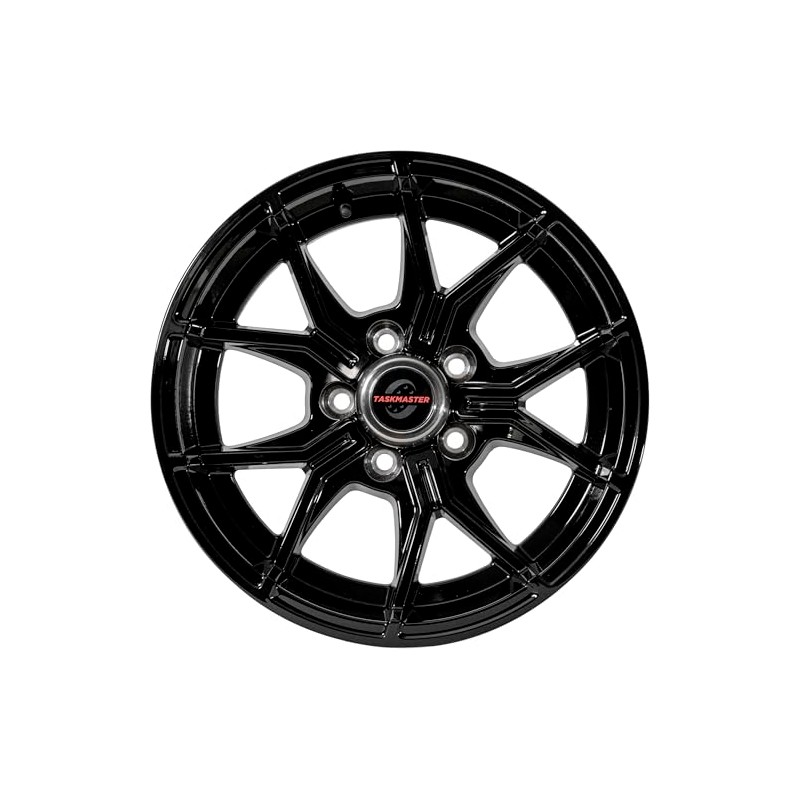 TASKMASTER TRINITY Aluminium Black Painted 5 Fork Trailer Wheel Rim15x6