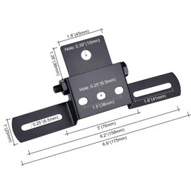 Dannisly Motorcycle License Plate Bracket, Black Universal Motorcycle License Plate Holder, Folding License Plate Holder, Adjustable License Plate Tail Light Holder