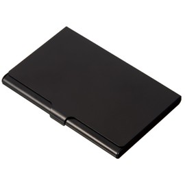 Raymay Fujii CHA1056MB Business Card Holder, Aluminum Card Case, 25 Cards, Matte Black