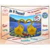 DIY 3D Origami Swan Kit With Plain Design - 500