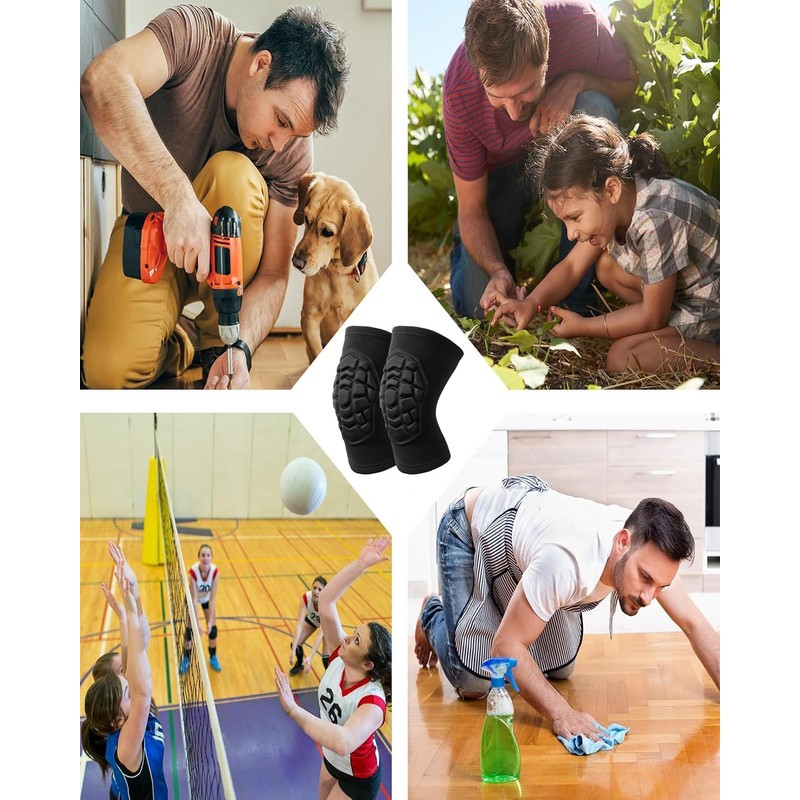 Knee Pads, Work Knee Pads, Flexible, Breathable, Unisex, Both Knee