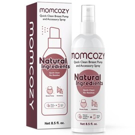Momcozy Portable Cleaner Spray, Strong Milk Fat Removal & Residue-Free, Natural Grapefruit Scent, 8.5 Fl Oz Bottle Household
