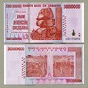Zimbabwe 5 Billion Dollars Banknote AB/AA 2008 P84 UNC Currency