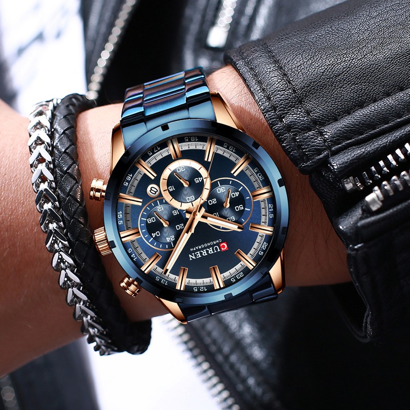 CURREN 8355 Luxury Classic Business Quartz Men Watch 3ATM Waterproof