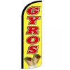 GYROS - Windless Feather Swooper Flag 3x11.5 Ft Tall Banner