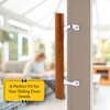 Brixwell Patio Door Handle with Brackets, Chrome Finish with Wood