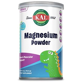 KAL Magnesium Powder, Magnesium for Kids, Pure Magnesium Citrate Powder, Healthy Bone Development, Muscle and Nerve Function Support, Vegan, Gluten Fr