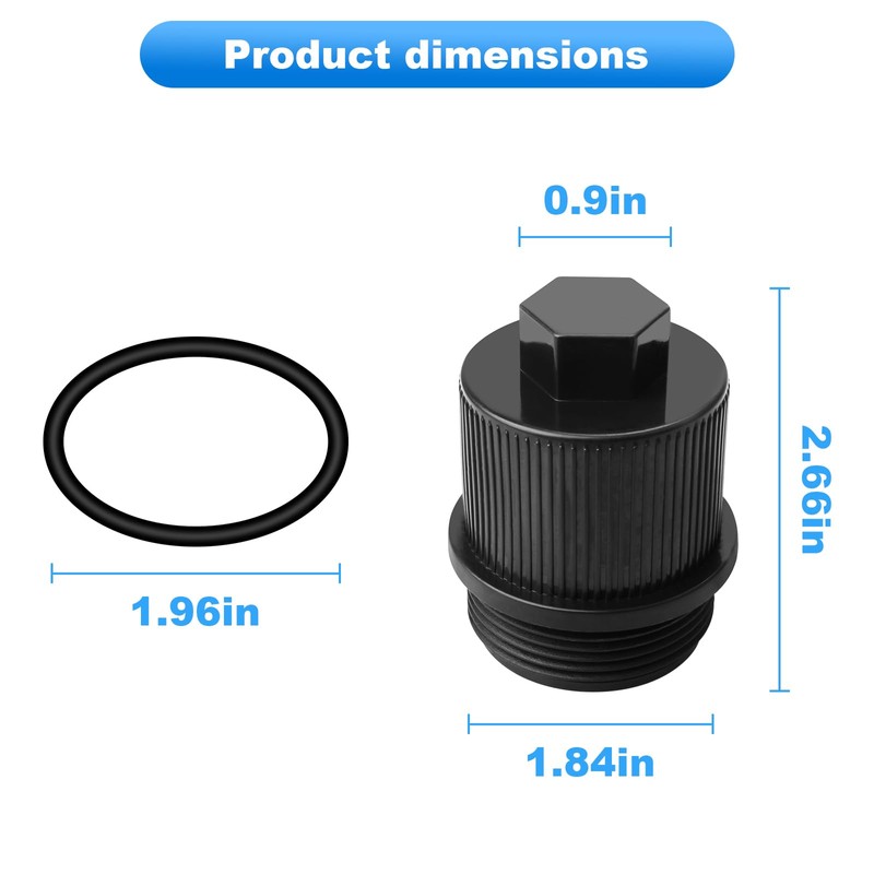 Screw Man Filter Drain Plug 190030 Drain Plug Cap Assembly