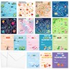 DPKOW 8 Style Mini Valentines Day Cards for Kids, 24pcs