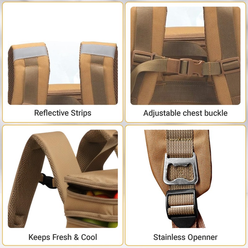 Fathers Day Gift-Tactical Backpack Cooler,Large Cooler Backpack Lunch Box for