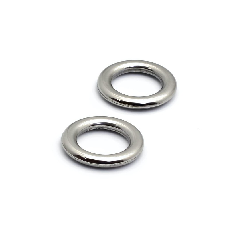 TUNUKE Solid Ring Split Ring Value Fishing (#6, Solid Ring)